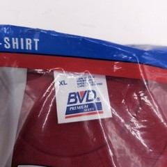 NEW NOS BVD Heavyweight Pocket T-Shirt RED 100% Pre-shrunk Cotton XL