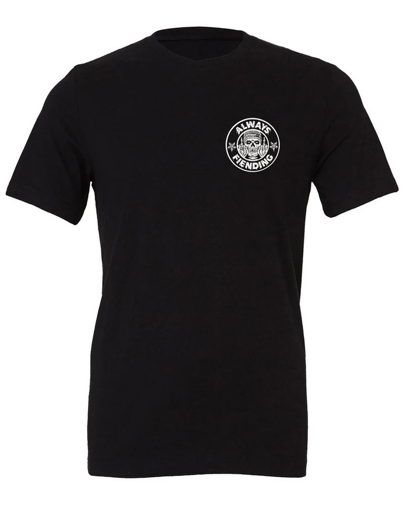 FIEND BMX ALWAYS FIENDING T-SHIRT BLACK ODYSSEY CULT FIT GARRETT REYNOLDS