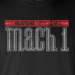Ford Mustang 50 Years Mach 1 T-Shirt 2-Sided – Official Licensed Product