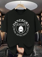 Letter Graphic Print T-Shirt Casual Sport Streetwear Summer Tee