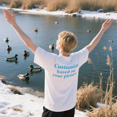 Customize With Your Picture T-Shirt, Unisex, Gift For Holidays For Men And Women