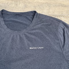 Marine Layer Mens Active T-Shirt Size Large Poly Spandex Blend Super Soft B19