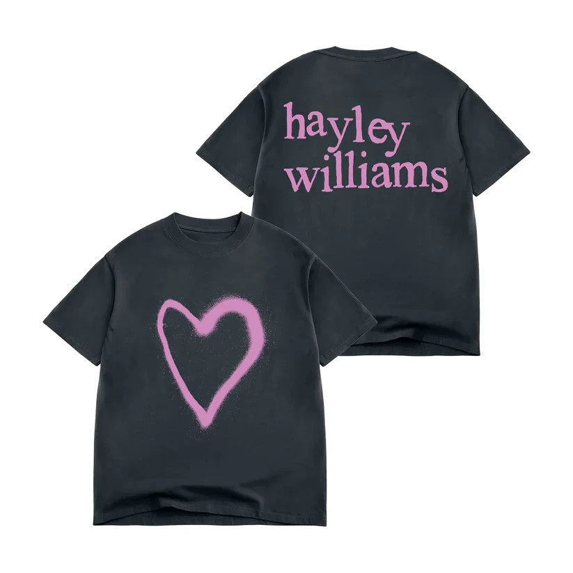 Hayley William At A Bachelorette Party Tour 2026 Heart Paint T-Shirt