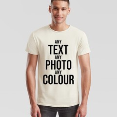 Personalised Print Custom Unisex T Shirt Customise Text Or Photo Adults And Kids