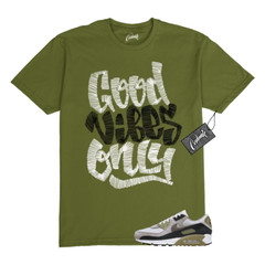 Air Max 90 Light Bone Neutral Olive College Grey Stone T Shirt to Match GVO