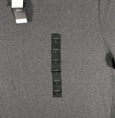 Banana Republic Men’s Large Luxe Touch Performance Tee Long Sleeve Charcoal NWT