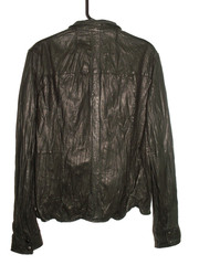 Men’s All Saints LORRIMER LEATHER SHIRT jacket overshirt XL (ref69)