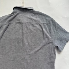 Lululemon Shirt Mens sz S Gray Short Sleeve Button Up Business Casual Preppy