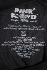 Pink Floyd band t shirt black mens XXL 2XL Dark side of the moon