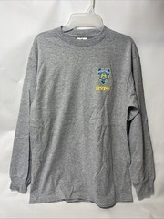 NYPD Long Sleeve T Shirt Men’s XL , Gray With Logo NWOT