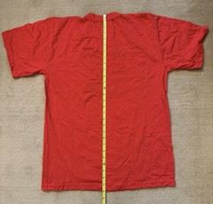 NEW!! Albania Red T-Shirt Tee Cotton Black Print Crewneck Mens LARGE & Map NWOT