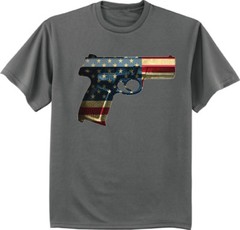 2nd Amendment Pro Gun Rights T-shirt American Flag Gun Concealed Carry Tee