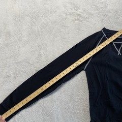 ASOS Design Shirt Mens Large Black Raglan Crew Neck Long Sleeve Workout