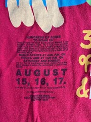 WOODSTOCK T Shirt 2000 concert print rock band Red Anvil Tag Size Small Vtg