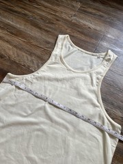 Essentials Fear of God FOG Basic Tank Top Singlet Vest Cream Size S Men’s