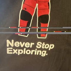 Vintage The North Face Never Stop Exploring Graphic T-Shirt Black Men’s XXL