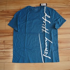 Tommy Hilfiger Men’s Short Sleeve Crew-Neck Stripe Tee T-Shirt