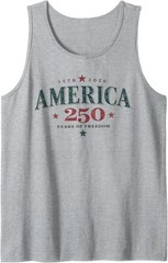 America USA 250th, 250 Years of Freedom Tank Top
