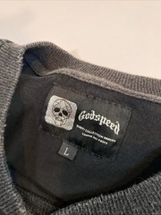 Godspeed V.O.D. 2024 Skeleton White House Graphic T-Shirt Black Wash Size Large