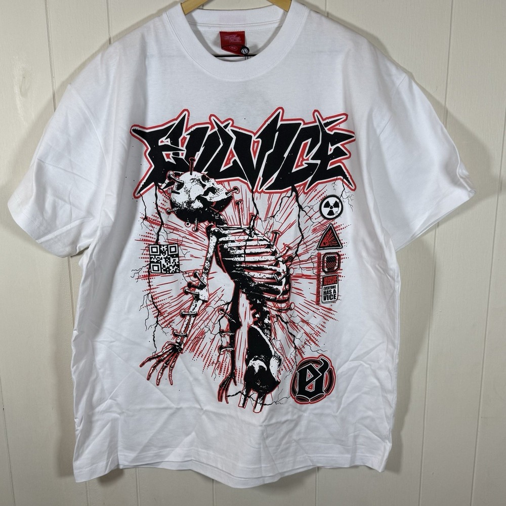 Brand New ‘EVIL VICE STREETWEAR’ Men’s Size 2XL Fire Design $120 Retail NWT