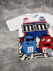 Vintage Y2K M&M’s Men’s T-Shirt Racing Tee Big Logo Rare Hype Streetwear