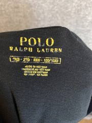 Polo Ralph Lauren Shirt Mens 2XB Black Short Sleeve Red Pony T-shirt V-neck