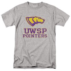 UW–Stevens Point Adult T-Shirt Pointers Logo, Athletic Heather, S-5XL
