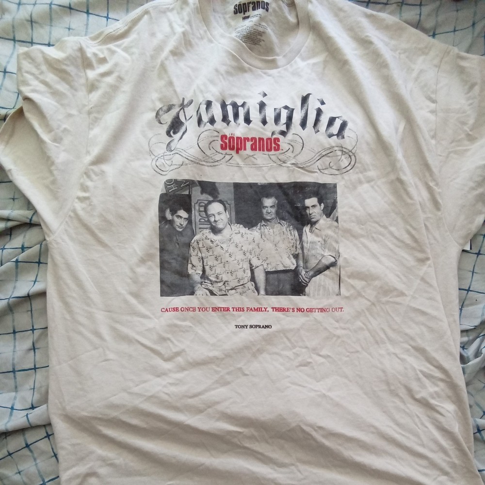 Famiglia THE SOPRANOS T SHIRT TV SHOW TONY SILVIO PAULIE Christopher Any size