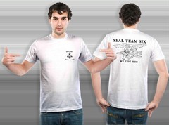 NEW Navy Seal Team 6 Six Devgru Silver Team Black Navy White Custom T-Shirt