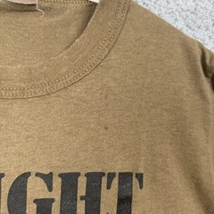 Vintage 80s Exercise Bright Star T-Shirt Military Brown Size M Made in USA