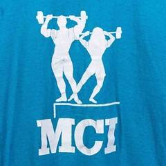 VTG 90s MCI Bodybuilding T-Shirt XL Fitness Workout Gym Pump Cover Retro Tee