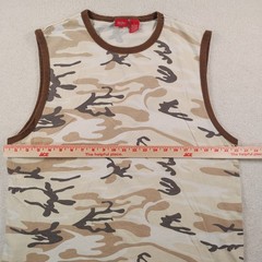 Vtg Mossimo Sleeveless Ringer Shirt Men’s L Desert Camo Grunge Skate Surf y2k
