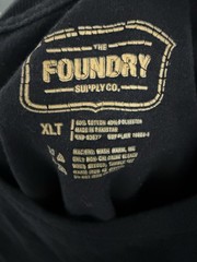 The Foundry Supply Co. Men’s XLT Big & Tall Black Logo Crew Neck T-Shirt