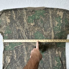 Vintage Ace Sportswear Trebark Camo Pocket T Shirt XXL Camoflage Made in USA