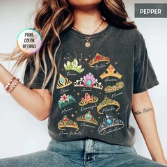 Fairytale Princess Inspired Crown Collection Graphic Shirt