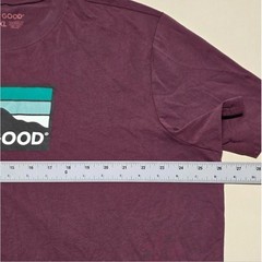 Life is Good Men XXL T-Shirt Plum Maroon Mountain Sun Graphic Print 100% Cotton