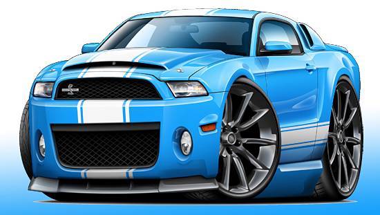 2010-14 Shelby GT500 Super Snake Mustang Muscle Car Art Print NEW