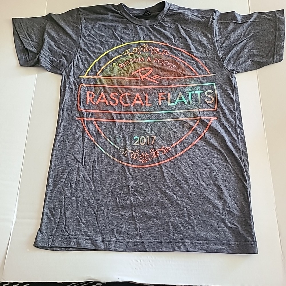 Unisex Rascal Flatts Rhythm & Roots NEW 2017 Tour Shirt T-Shirt Medium Country