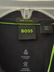 Hugo Boss Polston Zip Polo Slim-Fit Polo Size Medium M Black NEW Retail $129
