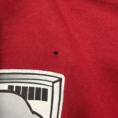 AND1 Shirt Men M Maroon Long Sleeve Take A Shot Jack In Box Graphic Vintage Y2K