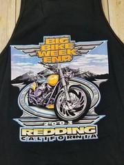 BIG BIKE WEEK 2003 Tank Top Mens Size 2XL Black Redding California Graphic B6