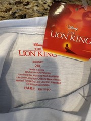 Disney The Lion King Shirt Mens 2XL White Simba Scene Collage Graphic Tee Movie