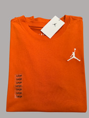 Nike Air Jordan Embroidered Jumpman T-Shirt Mens Sz M – L – XL – 2XL Orange New