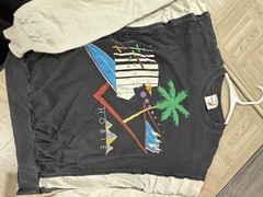 Vintage Signed Eddy Y Hobie Two Tone Surfer Abstract Size Large California Art