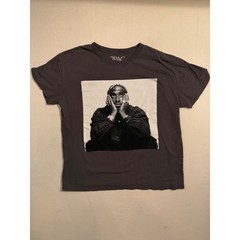 2Pac Tupac Shakur Graphic T-Shirt Charcoal Gray Mens Medium Rap Tee Hip Hop