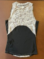 Under Armour Gray Black Smile for the Camera Sleeveless Compression Tank Top S