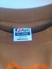 FUCT 2XL Logo Brown Shirt Mens Tee Vintage XXL #0829
