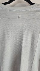 Lululemon Metal Vent Tech 2.0 teal white striped T shirt Mens M