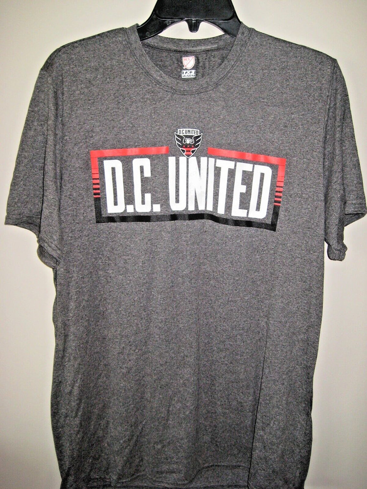 NWOT- MLS D.C. United TX3 WARM Gray Polyester T-Shirt Size Large- Ships FREE!