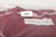 The Normal Brand Shirt Mens XL Burgundy Long Sleeve Pocket Crewneck Raglan Tee